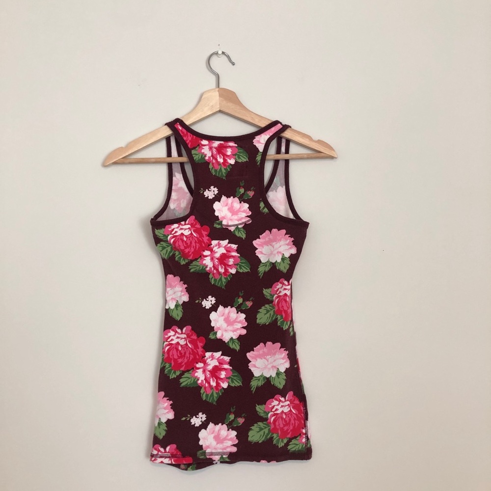 Abercrombie & Fitch Burgundy Floral Racerback Tank - Picture 6 of 6